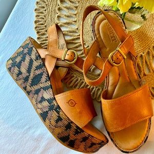 Born Leather Wedge Heels